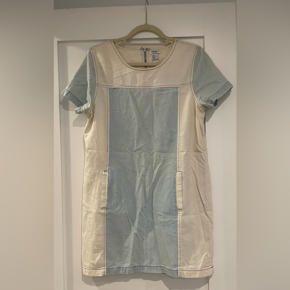 Forever 21 Mini Jean Dress with Pockets | Size M